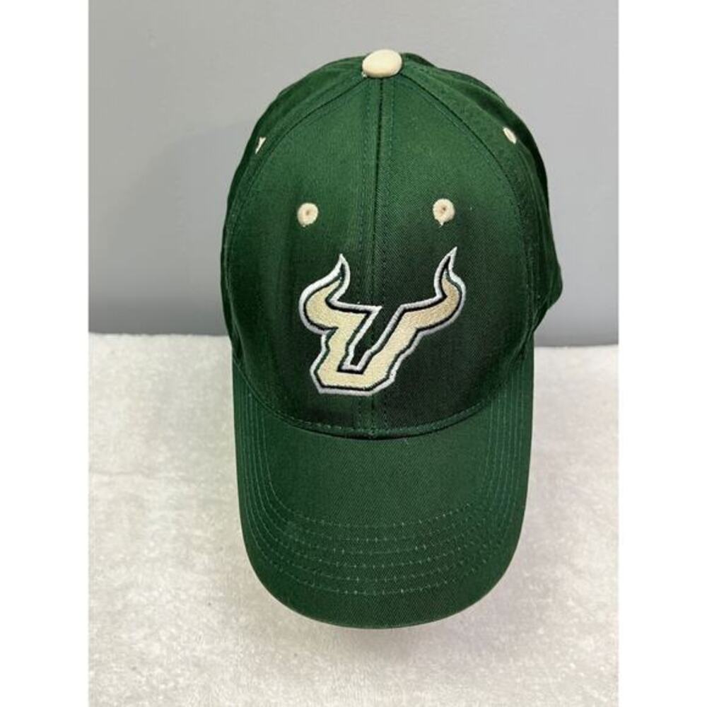 USF green embroidered hat Captivating Headwear adjustable NCAA